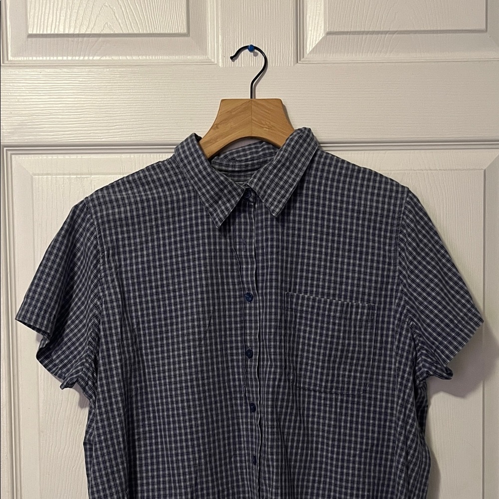 Faded Glory Button Down Plaid Shirt (Unisex)